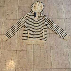 H&M sweater! Beige with navy blue strips